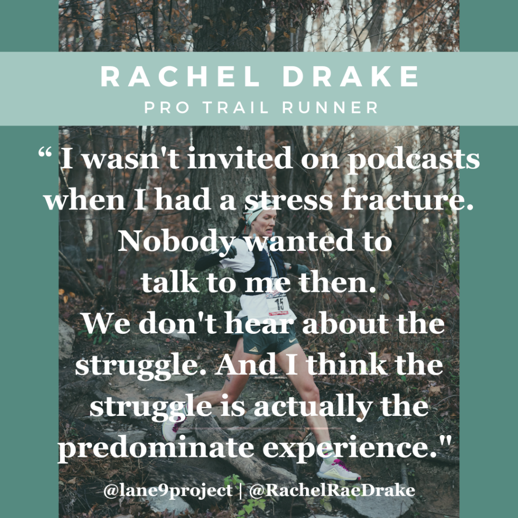 Rachel Drake quotes from Lane 9 podcast episode 28